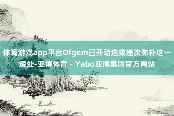 体育游戏app平台Ofgem已开动选拔递次弥补这一短处-亚博体育 - Yabo亚博集团官方网站